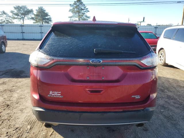 2FMPK4J80HBB89050 - 2017 FORD EDGE SEL RED photo 6