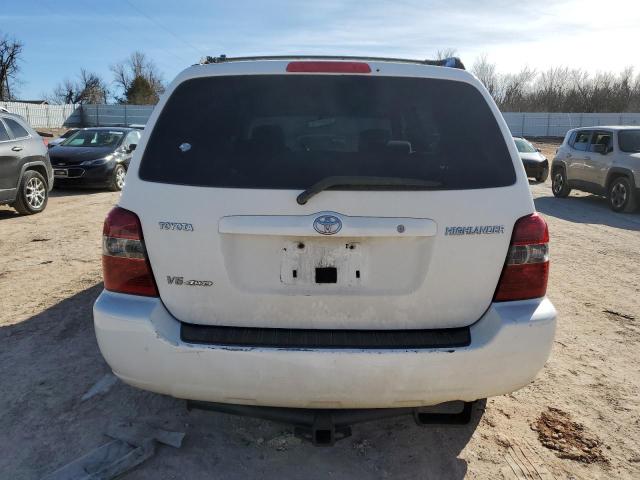 JTEEP21A740025936 - 2004 TOYOTA HIGHLANDER WHITE photo 6