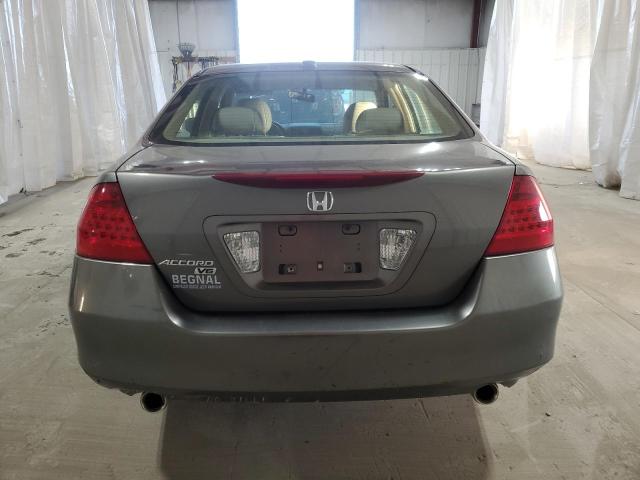 1HGCM66516A008037 - 2006 HONDA ACCORD EX GRAY photo 6