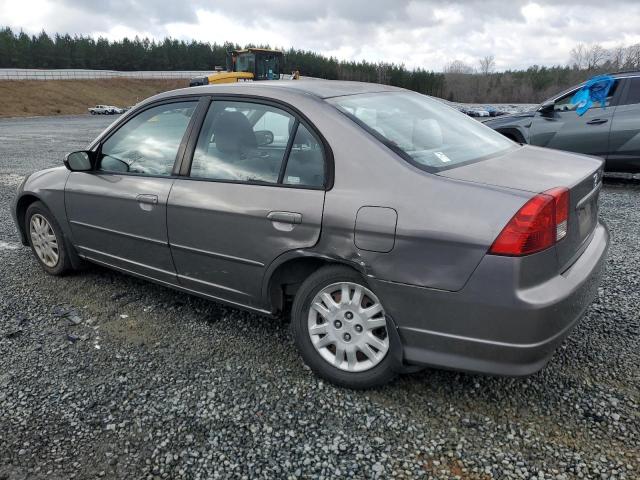 2HGES16594H582370 - 2004 HONDA CIVIC LX GRAY photo 2