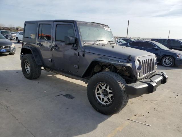 1C4BJWKG2GL255180 - 2016 JEEP WRANGLER U SPORT ნაცრისფერი ფოტო 4