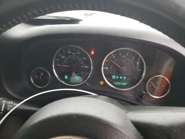 1C4BJWKG2GL255180 - 2016 JEEP WRANGLER U SPORT ნაცრისფერი ფოტო 9