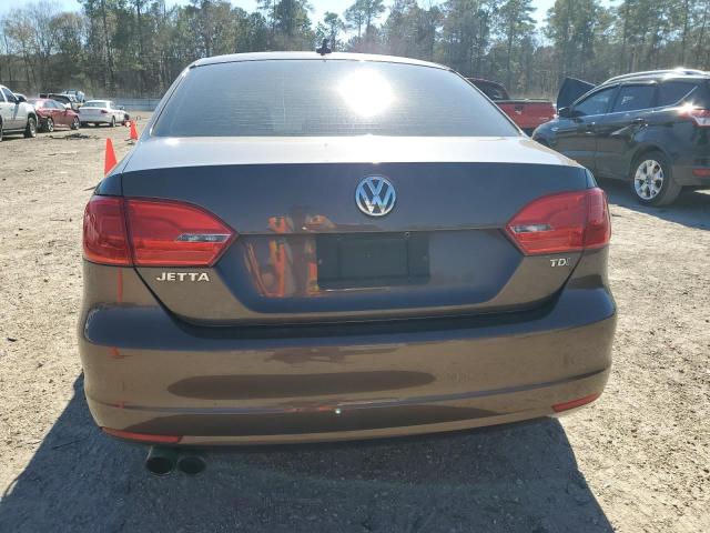 3VWLL7AJ6EM398675 - 2014 VOLKSWAGEN JETTA TDI BROWN photo 6