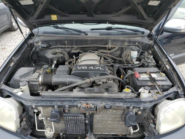 5TBBT44102S318526 - 2002 TOYOTA TUNDRA ACCESS CAB შავი ფოტო 11