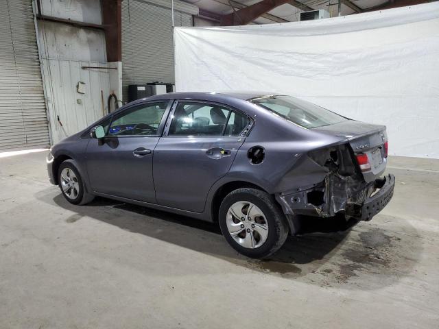 2HGFB2F55EH534523 - 2014 HONDA CIVIC LX GRAY photo 2