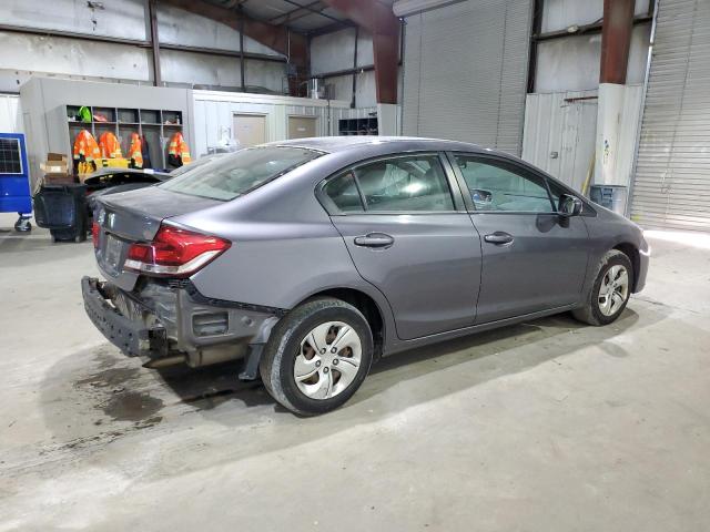 2HGFB2F55EH534523 - 2014 HONDA CIVIC LX GRAY photo 3