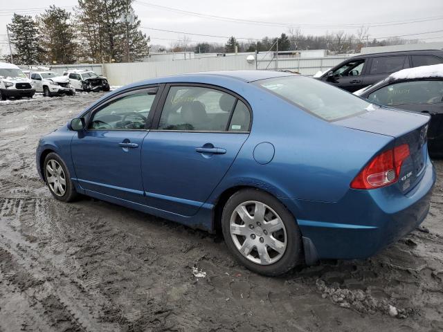 1HGFA16516L115974 - 2006 HONDA CIVIC LX BLUE photo 2