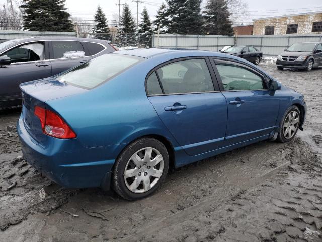 1HGFA16516L115974 - 2006 HONDA CIVIC LX BLUE photo 3