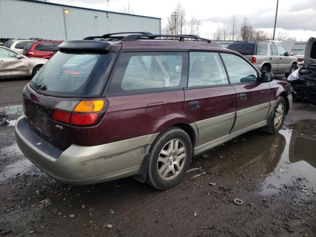 4S3BH665716649896 - 2001 SUBARU LEGACY OUTBACK PURPLE photo 3