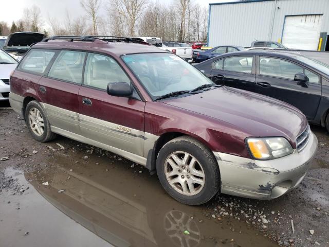 4S3BH665716649896 - 2001 SUBARU LEGACY OUTBACK PURPLE photo 4