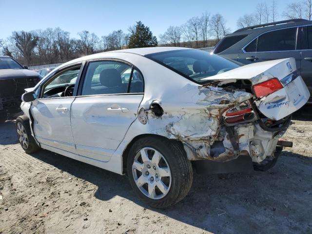 2HGFA1F50AH516163 - 2010 HONDA CIVIC LX WHITE photo 2