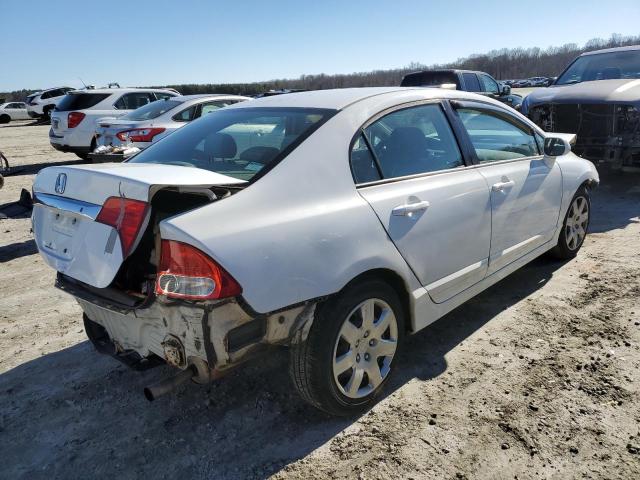 2HGFA1F50AH516163 - 2010 HONDA CIVIC LX WHITE photo 3