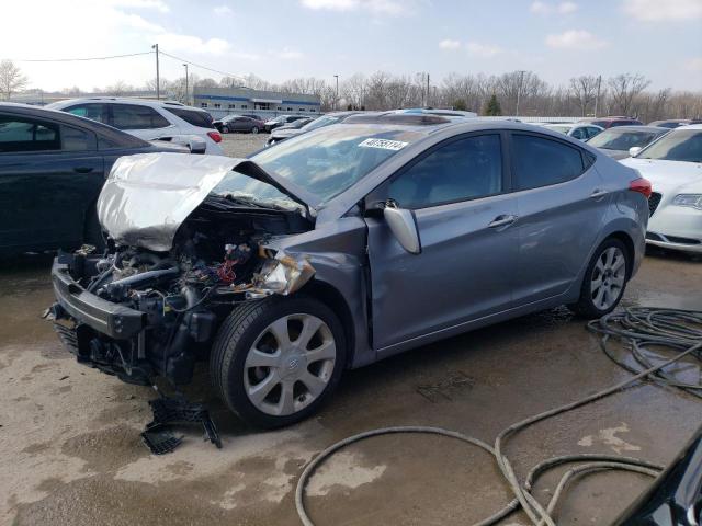 KMHDH4AEXDU711730 - 2013 HYUNDAI ELANTRA GLS GRAY photo 1