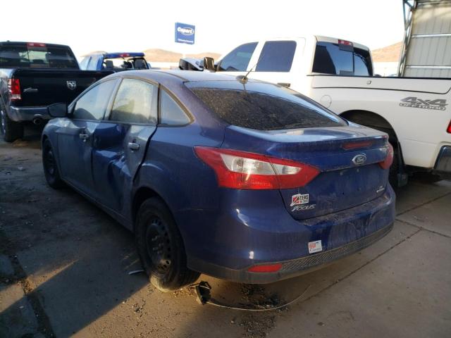 1FAHP3F24CL456178 - 2012 FORD FOCUS SE BLUE photo 2