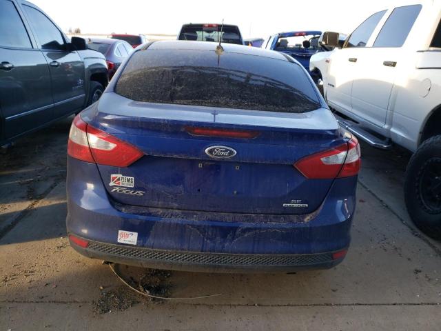 1FAHP3F24CL456178 - 2012 FORD FOCUS SE BLUE photo 6