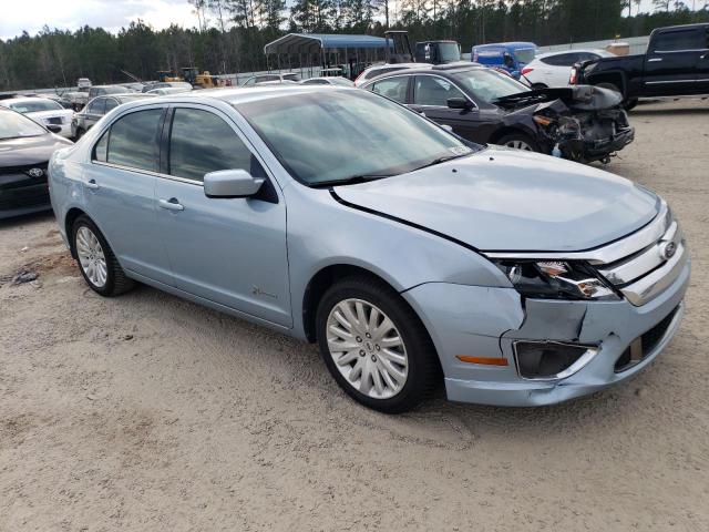 3FADP0L38BR301336 - 2011 FORD FUSION HYBRID BLUE photo 4