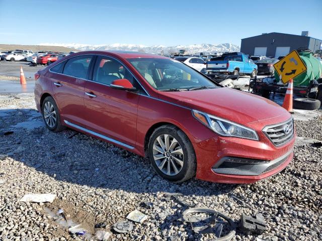 5NPE34AF0HH593235 - 2017 HYUNDAI SONATA SPO RED photo 4