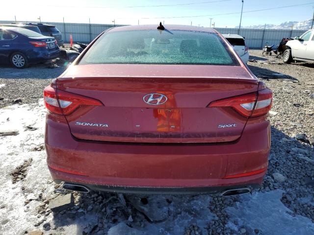 5NPE34AF0HH593235 - 2017 HYUNDAI SONATA SPO RED photo 6