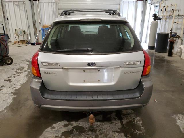 4S4BP61C677333459 - 2007 SUBARU LEGACY OUTBACK 2.5I SILVER photo 6