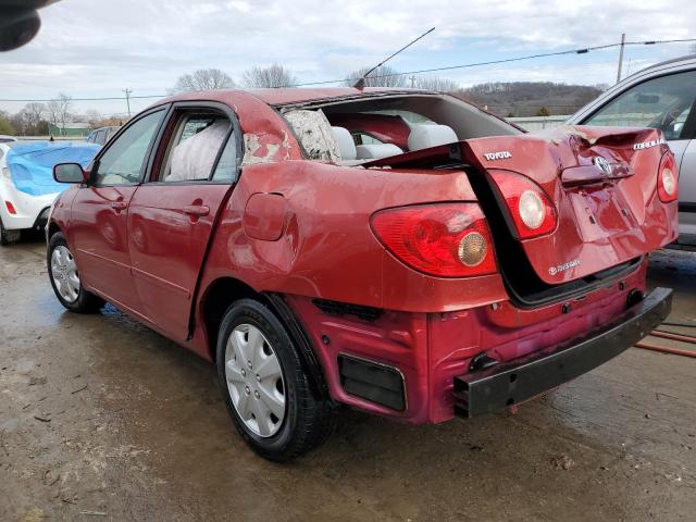 2T1BR32E18C888395 - 2008 TOYOTA COROLLA CE RED photo 2