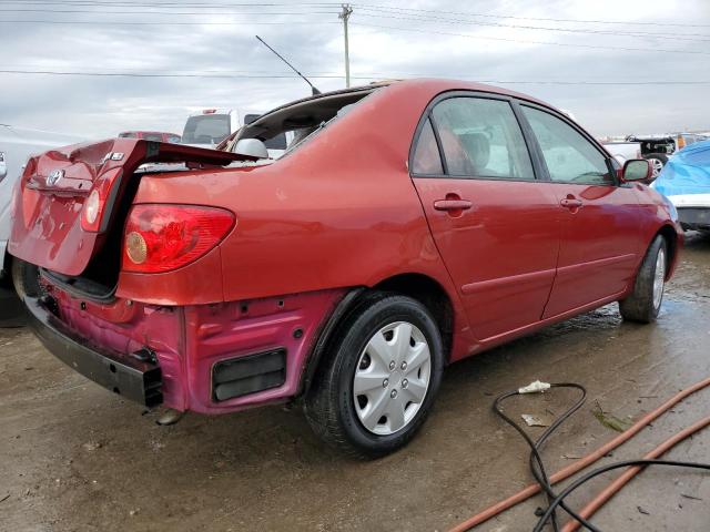 2T1BR32E18C888395 - 2008 TOYOTA COROLLA CE RED photo 3