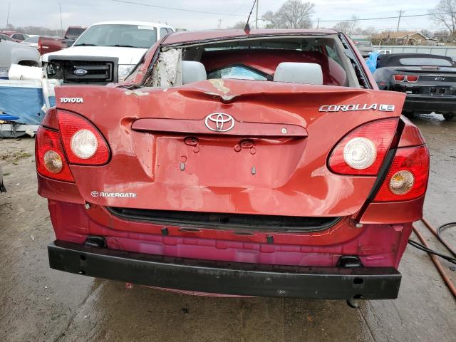 2T1BR32E18C888395 - 2008 TOYOTA COROLLA CE RED photo 6