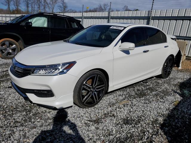 1HGCR3F94HA000505 - 2017 HONDA ACCORD TOURING WHITE photo 1