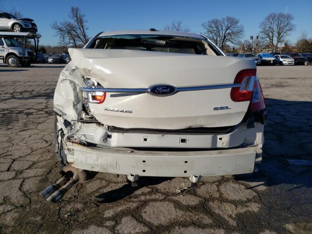 1FAHP2EWXAG155189 - 2010 FORD TAURUS SEL WHITE photo 6