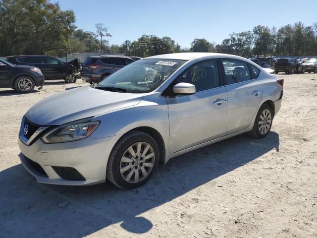 3N1AB7AP3HY287938 - 2017 NISSAN SENTRA S SILVER photo 1