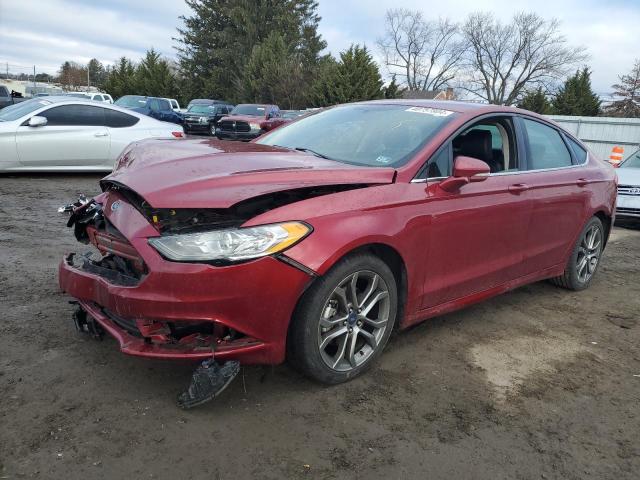 3FA6P0H76HR363170 - 2017 FORD FUSION SE BURGUNDY photo 1