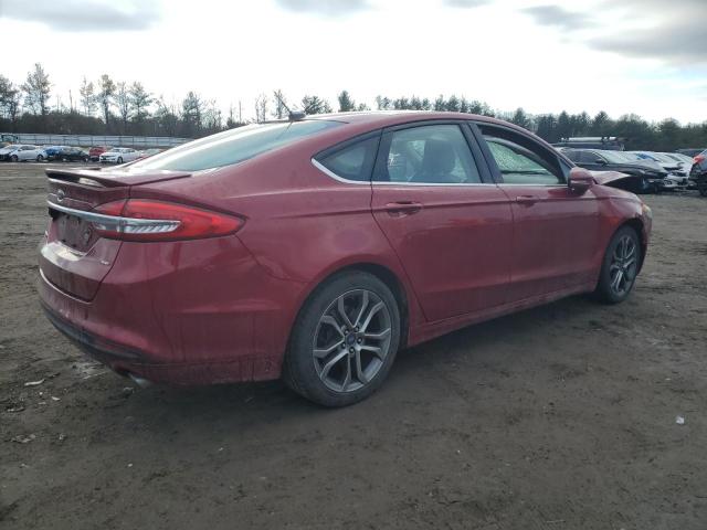 3FA6P0H76HR363170 - 2017 FORD FUSION SE BURGUNDY photo 3