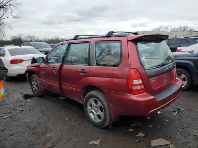 JF1SG65654H710089 - 2004 SUBARU FORESTER 2.5XS RED photo 2
