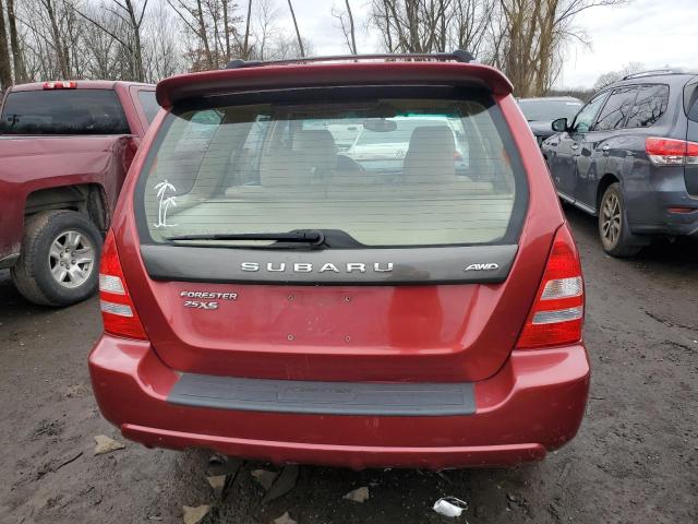 JF1SG65654H710089 - 2004 SUBARU FORESTER 2.5XS წითელი ფოტო 6