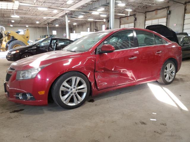 1G1PG5SB2E7214033 - 2014 CHEVROLET CRUZE LTZ RED photo 1