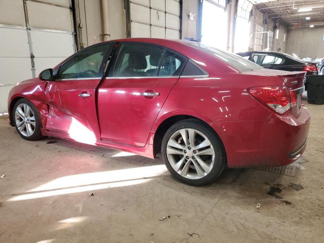 1G1PG5SB2E7214033 - 2014 CHEVROLET CRUZE LTZ RED photo 2