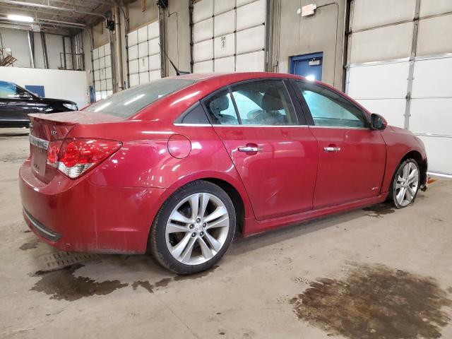 1G1PG5SB2E7214033 - 2014 CHEVROLET CRUZE LTZ RED photo 3