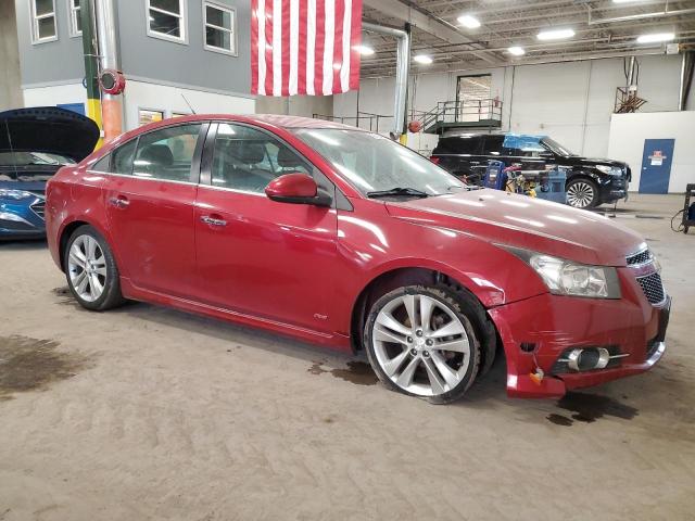 1G1PG5SB2E7214033 - 2014 CHEVROLET CRUZE LTZ RED photo 4