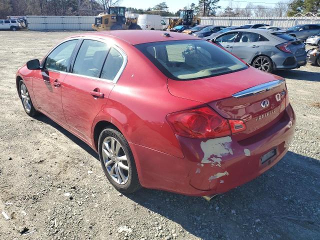 JNKCV61F79M356891 - 2009 INFINITI G37 RED photo 2