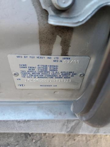 JF1SF655XXH739313 - 1999 SUBARU FORESTER S ვერცხლისფერი ფოტო 12