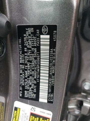 4T1G11AK8PU096671 - 2023 TOYOTA CAMRY SE NIGHT SHADE GRAY photo 12