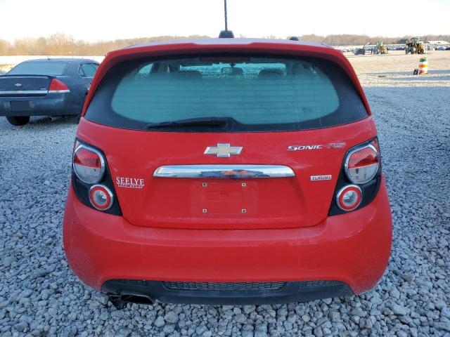 1G1JG6SB7F4157052 - 2015 CHEVROLET SONIC RS RED photo 6