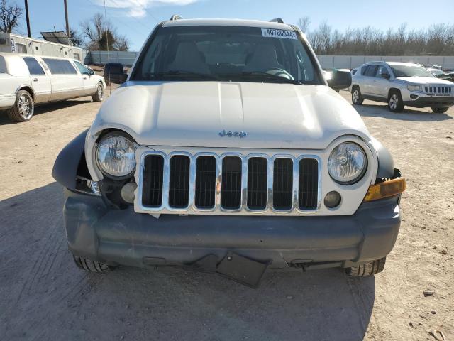 1J4GL48K05W505716 - 2005 JEEP LIBERTY SPORT WHITE photo 5