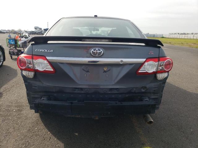 2T1BU4EE2BC607826 - 2011 TOYOTA COROLLA BASE GRAY photo 6