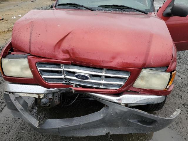 1FTYR44U22PB16758 - 2002 FORD RANGER SUPER CAB RED photo 11