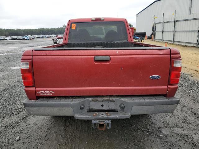 1FTYR44U22PB16758 - 2002 FORD RANGER SUPER CAB RED photo 6