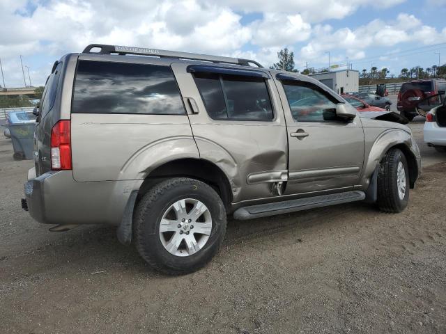 5N1AR18U45C765480 - 2005 NISSAN PATHFINDER LE ბეჟი ფოტო 3