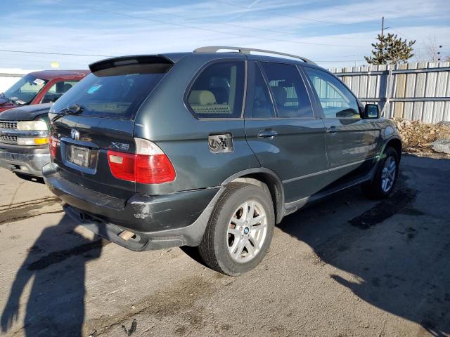 5UXFA13565LY04392 - 2005 BMW X5 3.0I GREEN photo 3