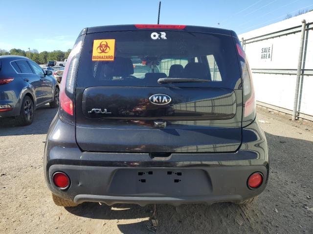 KNDJN2A25K7682739 - 2019 KIA SOUL BLACK photo 6