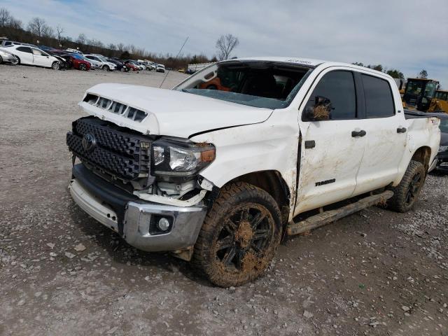 5TFDY5F14KX817876 - 2019 TOYOTA TUNDRA CREWMAX SR5 WHITE photo 1