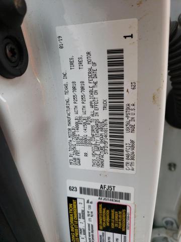 5TFDY5F14KX817876 - 2019 TOYOTA TUNDRA CREWMAX SR5 WHITE photo 12